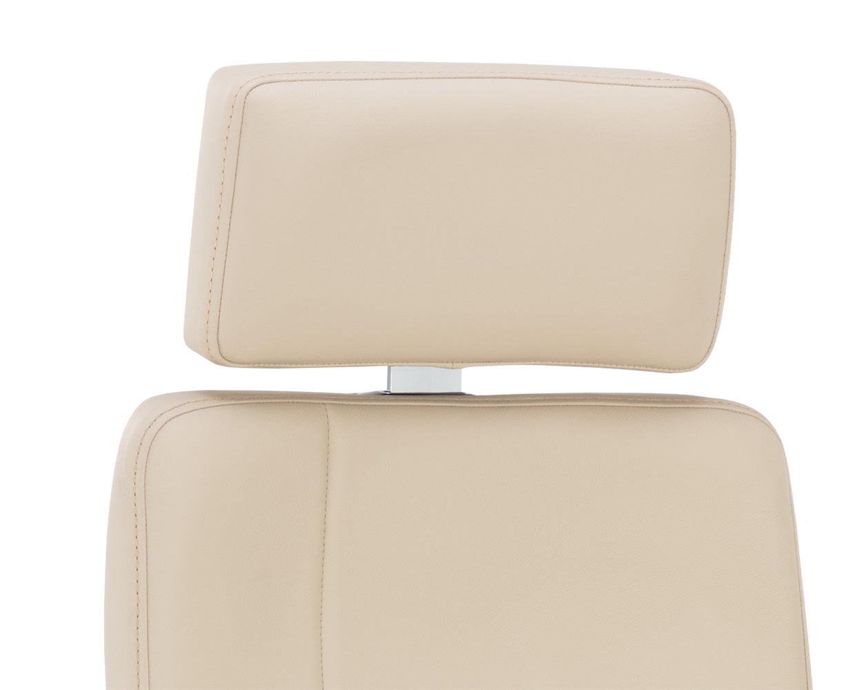 Sunpan Dennison Office Chair in Black Leather/Cream Leather/Sand Leather