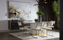 Sunpan Paloma Dining Table - Oval - White Marble - 84"