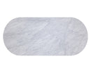 Sunpan Paloma Dining Table - Oval - White Marble - 84"