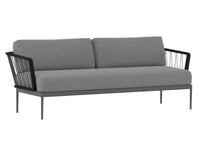 Sunpan Catania Sofa In Dark Grey And Copacabana Grey/Grey And Palazzo Taupe