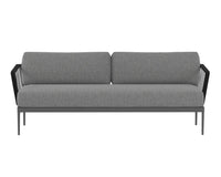 Sunpan Catania Sofa In Dark Grey And Copacabana Grey/Grey And Palazzo Taupe