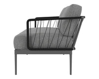 Sunpan Catania Sofa In Dark Grey And Copacabana Grey/Grey And Palazzo Taupe