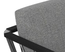 Sunpan Catania Sofa In Dark Grey And Copacabana Grey/Grey And Palazzo Taupe