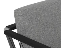 Sunpan Catania Sofa In Dark Grey And Copacabana Grey/Grey And Palazzo Taupe