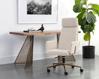 Sunpan Kalev Office Chair - Chacha Cream