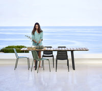 Cane-Line Copenhagen Dining Table with 32.67 Inches  Extension