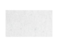 Sunpan Abel Counter Table in Stainless Steel and White Marble