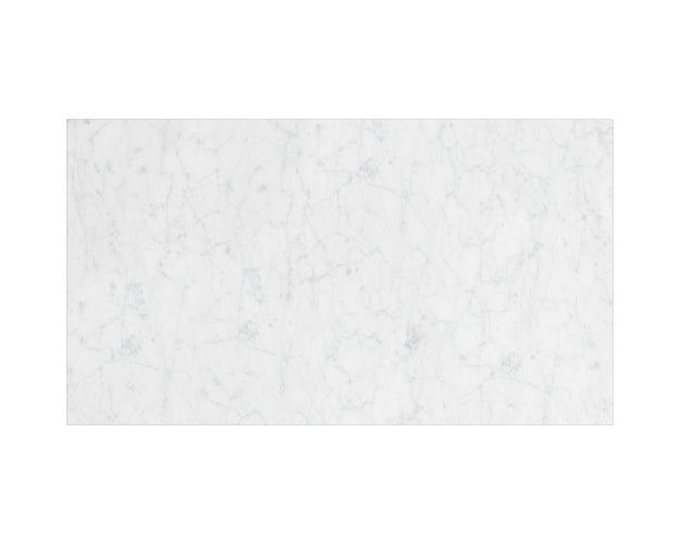Sunpan Abel Counter Table in Stainless Steel and White Marble