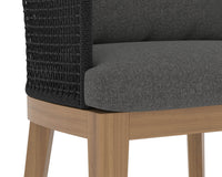 Sunpan Capri Counter Stool In Natural And Gracebay Grey/Smoke Grey And Copacabana Marble
