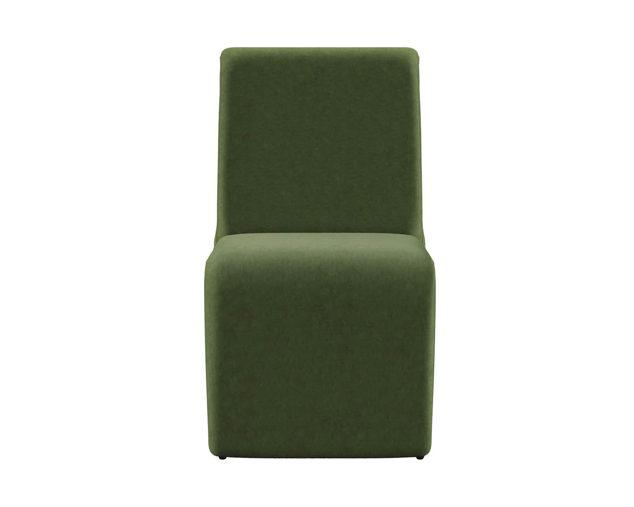 Sunpan Cascata Dining Chair in Effie Linen / Meg Rust / Moss Green / Marseille Black/Camel Leather
