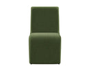 Sunpan Cascata Dining Chair in Effie Linen / Meg Rust / Moss Green / Marseille Black/Camel Leather