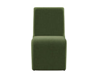 Sunpan Cascata Dining Chair in Effie Linen / Meg Rust / Moss Green / Marseille Black/Camel Leather
