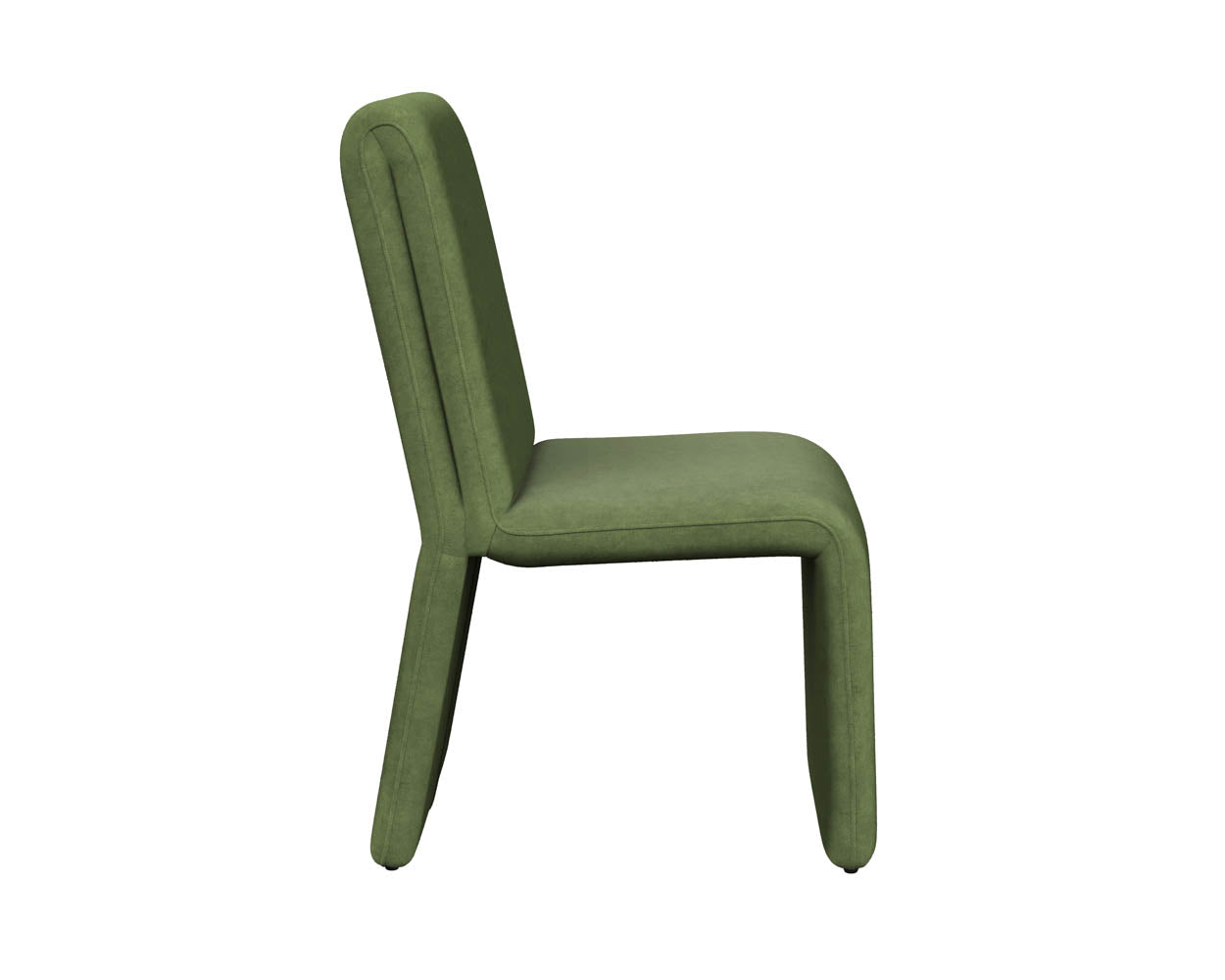 Sunpan Cascata Dining Chair in Effie Linen / Meg Rust / Moss Green / Marseille Black/Camel Leather