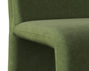 Sunpan Cascata Dining Chair in Effie Linen / Meg Rust / Moss Green / Marseille Black/Camel Leather