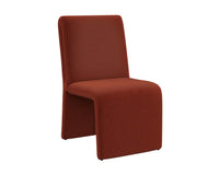 Sunpan Cascata Dining Chair in Effie Linen / Meg Rust / Moss Green / Marseille Black/Camel Leather