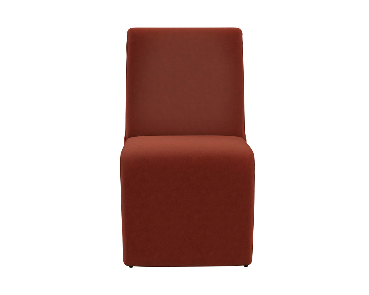 Sunpan Cascata Dining Chair in Effie Linen / Meg Rust / Moss Green / Marseille Black/Camel Leather