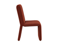 Sunpan Cascata Dining Chair in Effie Linen / Meg Rust / Moss Green / Marseille Black/Camel Leather