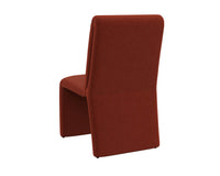 Sunpan Cascata Dining Chair in Effie Linen / Meg Rust / Moss Green / Marseille Black/Camel Leather