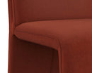Sunpan Cascata Dining Chair in Effie Linen / Meg Rust / Moss Green / Marseille Black/Camel Leather