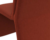 Sunpan Cascata Dining Chair in Effie Linen / Meg Rust / Moss Green / Marseille Black/Camel Leather