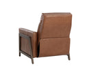 Sunpan Brandon Recliner - Shalimar Tobacco Leather