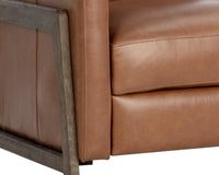 Sunpan Brandon Recliner - Shalimar Tobacco Leather