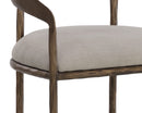 Sunpan Zanatta Counter Stool in Charcoal Black Leather/Tan Leather