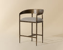 Sunpan Zanatta Counter Stool - Zenith Taupe Grey
