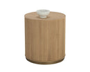 Sunpan Kalla Side Table in Charcoal / Rustic Oak