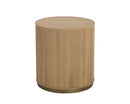 Sunpan Kalla Side Table in Charcoal / Rustic Oak