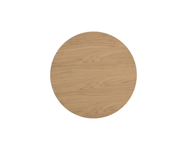 Sunpan Kalla Side Table in Charcoal / Rustic Oak