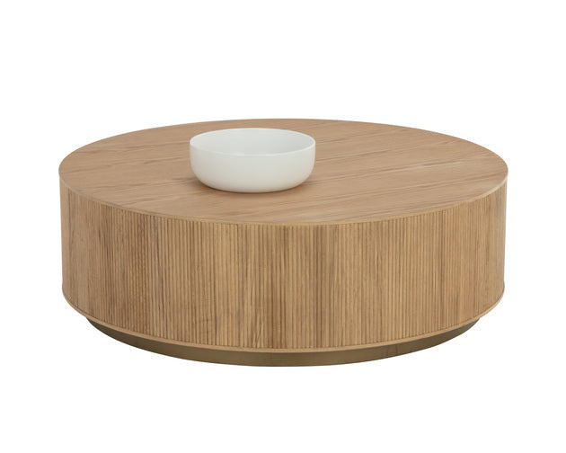 Sunpan Kalla Coffee Table - Rustic Oak / Charcoal