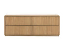 Sunpan Kalla Dresser in Charcoal / Rustic Oak