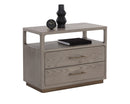 Sunpan Danette Nightstand in Black / Grey