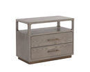Sunpan Danette Nightstand in Black / Grey