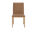 Sunpan Kalla Dining Chair - Milliken Cognac / Monument Oatmeal