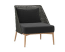 Sunpan Andria Lounge Chair - Palazzo Taupe / Arashi Black