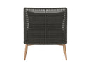 Sunpan Andria Lounge Chair - Palazzo Taupe / Arashi Black
