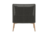 Sunpan Andria Lounge Chair - Palazzo Taupe / Arashi Black