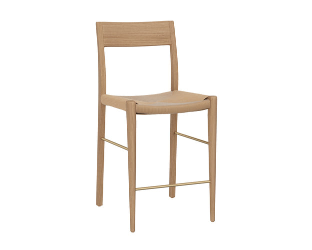 Sunpan Bondi Counter Stool in Light Oak