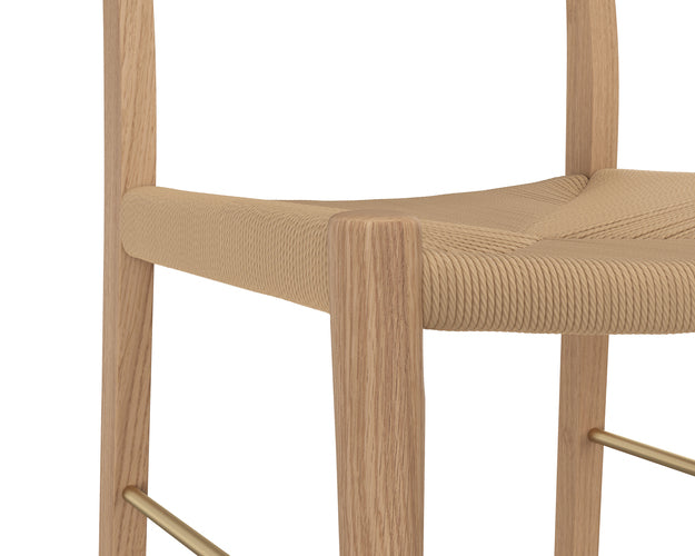 Sunpan Bondi Counter Stool in Light Oak