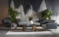 Sunpan Aashi Sofa - Nash Zebra / Coal Black