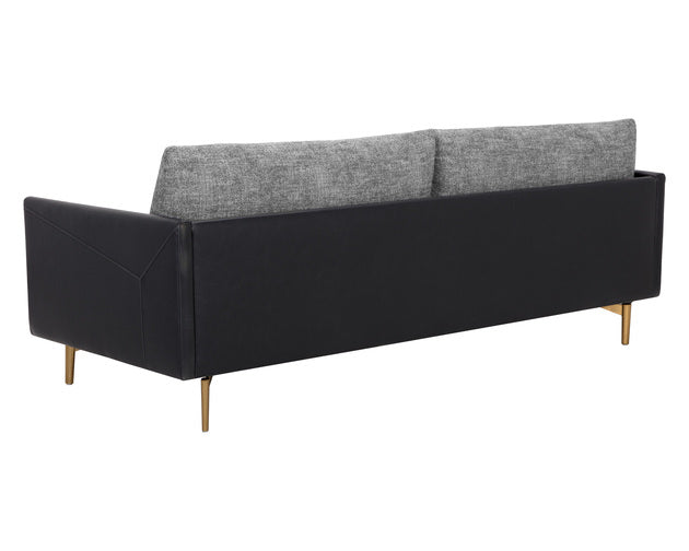 Sunpan Aashi Sofa - Nash Zebra / Coal Black