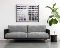 Sunpan Aashi Sofa - Nash Zebra / Coal Black