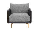 Sunpan Aashi Armchair - Nash Zebra / Coal Black