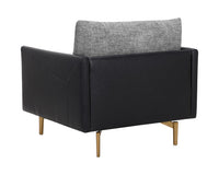 Sunpan Aashi Armchair - Nash Zebra / Coal Black