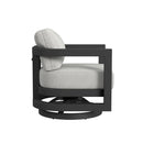 Sunset West Malibu Swivel Chair in Cast Silver - No Welt