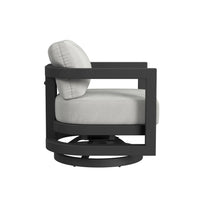 Sunset West Malibu Swivel Chair in Cast Silver - No Welt