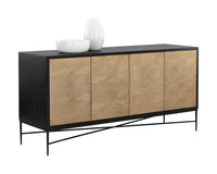 Sunpan Algarve Sideboard Black - Champagne Gold