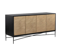 Sunpan Algarve Sideboard Black - Champagne Gold